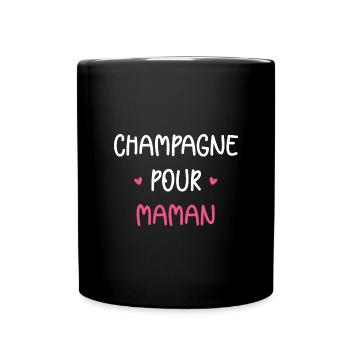 pour maman - Mug uni - noir - Devant