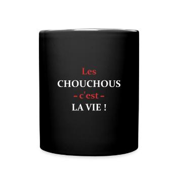 Les Chouchous c'est la vie - Mug uni - noir - Devant