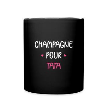 pour tata - Mug uni - noir - Devant