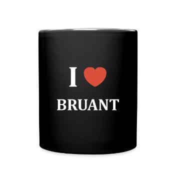 i love Bruant - Mug uni - noir - Devant