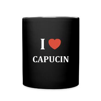 i love Capucin - Mug uni - noir - Devant