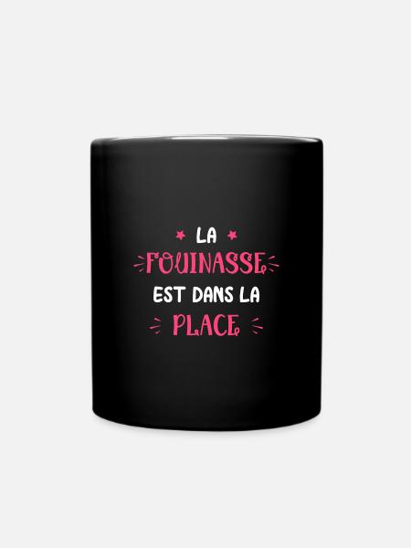 La fouinasse est dans la place - Mug uni - noir