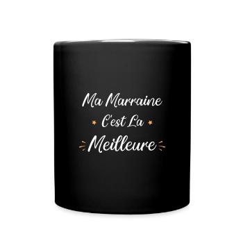 Ma marraine c'est la meilleure - Mug uni - noir - Devant