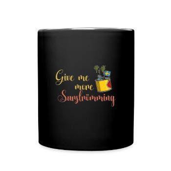Schweden Surströmming Schwedisch Fisch Essen - Tasse einfarbig - Schwarz - Vorne