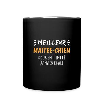 Maitre chien - Mug uni - noir - Devant