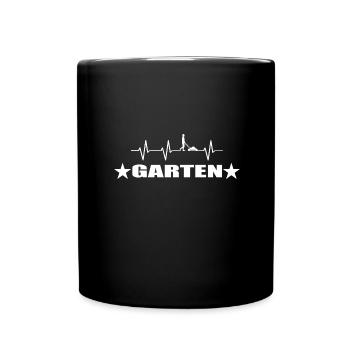 Garten - Tasse einfarbig - Schwarz - Vorne
