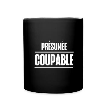 présumée coupable - Mug uni - noir - Devant