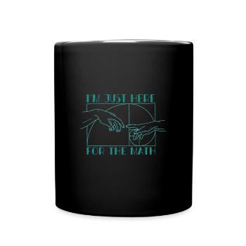 Fibonacci Numbers Geometry Math Teacher - Full Colour Mug - black - Front