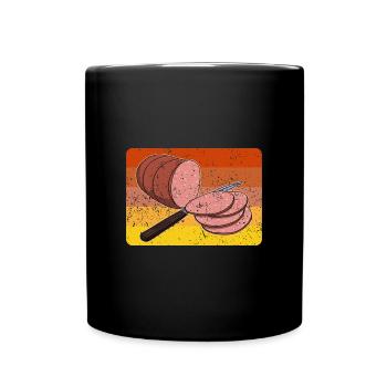 Bologna Italia Italienische Küche Wurst Essen - Tasse einfarbig - Schwarz - Vorne