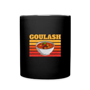 Gulasch Eintof Suppe Ungarn Gericht Kochbuch - Tasse einfarbig - Schwarz - Vorne