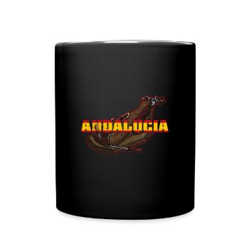 Jamon Spanische Küche Schweinefleisch Schinken - Tasse einfarbig - Schwarz - Vorne