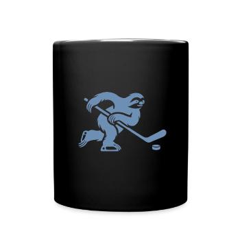 Joueur de hockey sur glace paresseux Club de hockey sur glace Hockey - Mug uni - noir - Devant