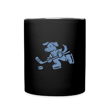 Hund Silhouette Golden Retriever Labrador - Tasse einfarbig - Schwarz - Vorne