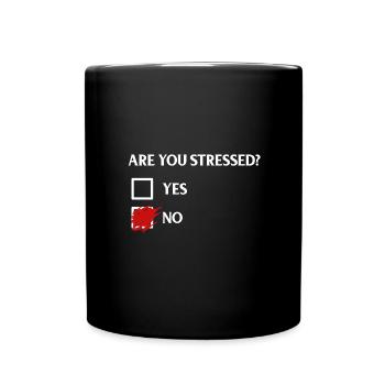 Are you stressed? - Are you stressed? - Full Colour Mug - black - Front