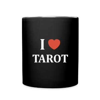 i love tarot - Mug uni - noir - Devant