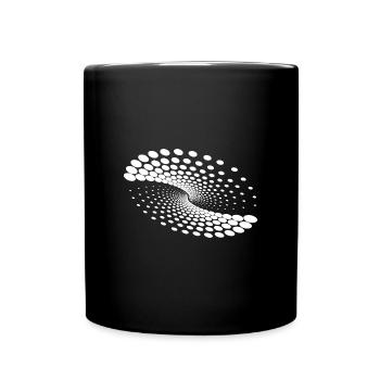 Twisted Whirlpool Spiral Planet Formation - Full Colour Mug - black - Front