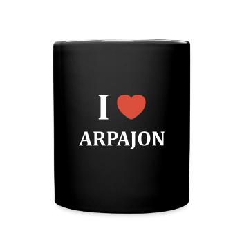 i love Arpajon - Mug uni - noir - Devant