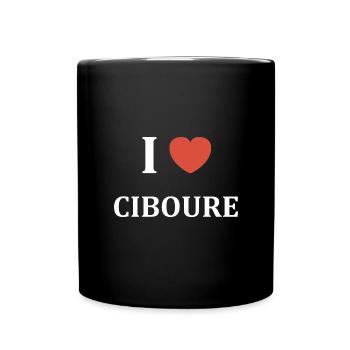 i love Ciboure - Mug uni - noir - Devant