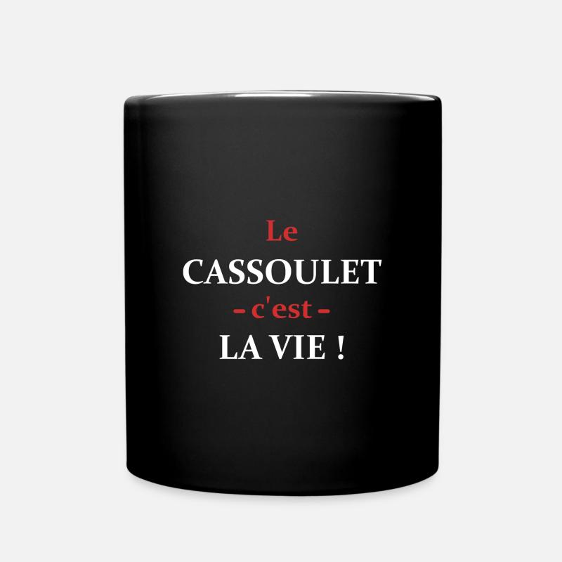 le cassoulet c'est la vie - Mug uni - noir