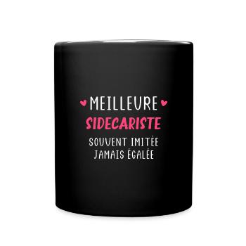 Meilleure sidecariste - Mug uni - noir - Devant