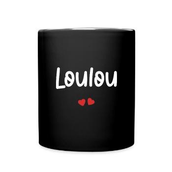 Loulou - Mug uni - noir - Devant