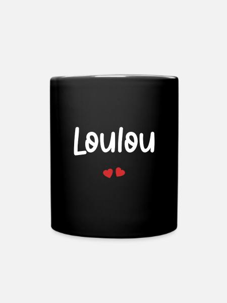 Loulou - Mug uni - noir