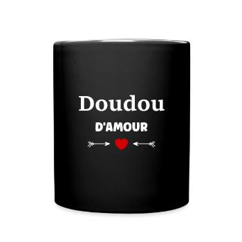 Doudou d'amour - Mug uni - noir - Devant