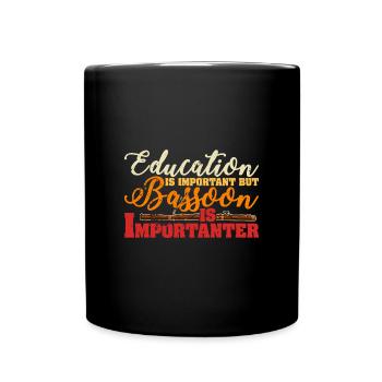 Bassoon player Bassoon Music Wind Orchestra - Full Colour Mug - black - Front