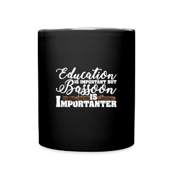 Bassoon player Bassoon Music Wind Orchestra - Full Colour Mug - black - Front