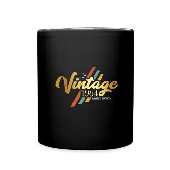 Vintage 1964 Retro Birthday - Full Colour Mug - black - Front