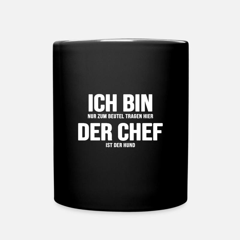Hund Hundewiese Hundetrainer Gassi Rudelführer - Tasse einfarbig - Schwarz