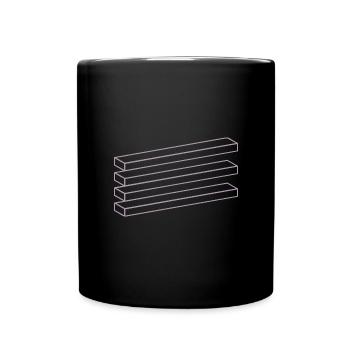 Géométrie Optique Illusion Illusion Board Box - Mug uni - noir - Devant