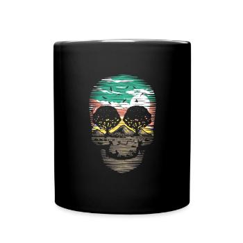 Crâne de la nature - Mug uni - noir - Devant