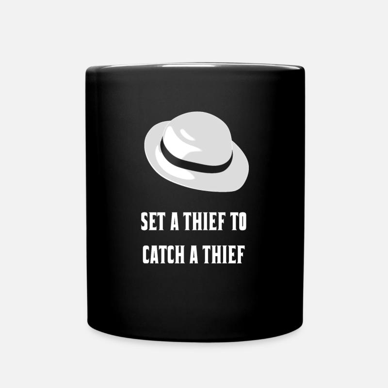 Engagez un voleur pour attraper un voleur - Mug uni - noir