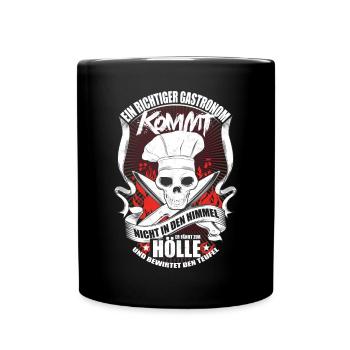 Gastronomy Gastronomy Gift - Full Colour Mug - black - Front