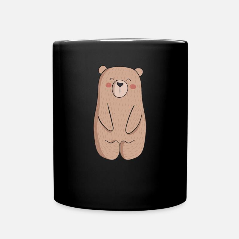 L’ours heureux - Mug uni - noir