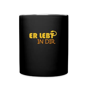 Er lebt in dir - König der Löwen T-Shirt - Tasse einfarbig - Schwarz - Vorne