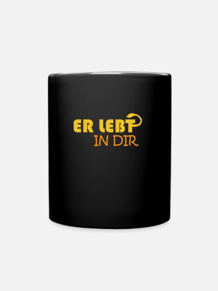 Er lebt in dir - König der Löwen T-Shirt - Tasse einfarbig - Schwarz