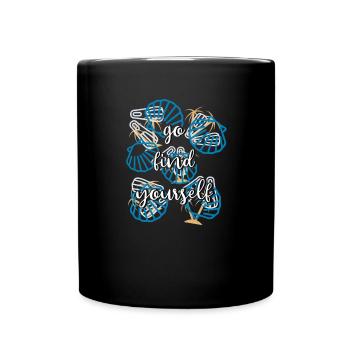 Voyage - Mug uni - noir - Devant