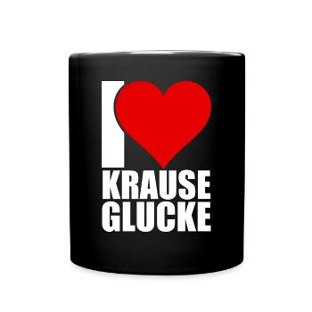 Krause Glucke - Tasse einfarbig - Schwarz - Vorne