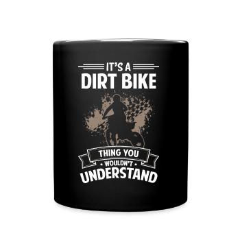 Motocross Racing Riders - Full Colour Mug - black - Front