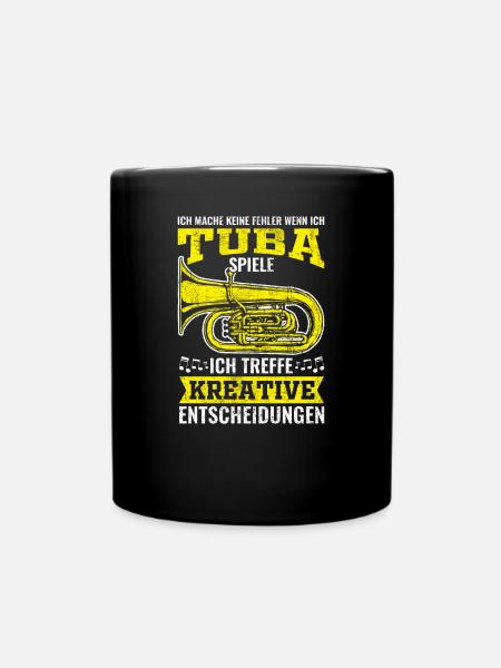 Tuba Vintage Spruch - Tasse einfarbig - Schwarz