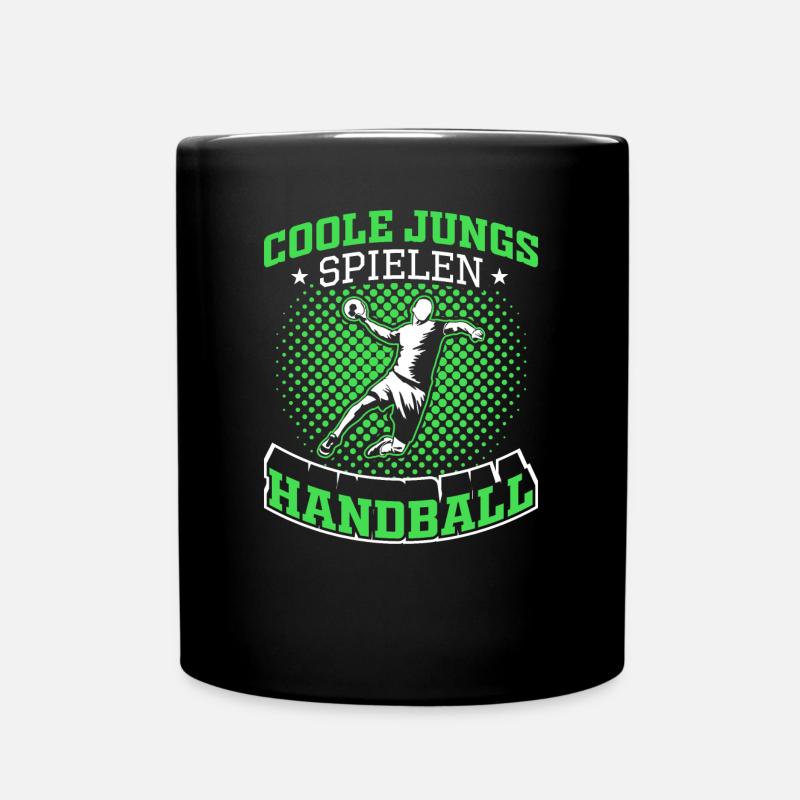 Handball Jungs - Tasse einfarbig - Schwarz