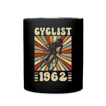 Cycliste Né En 1962 60 Ans Anniversaire - Mug uni - noir - Devant