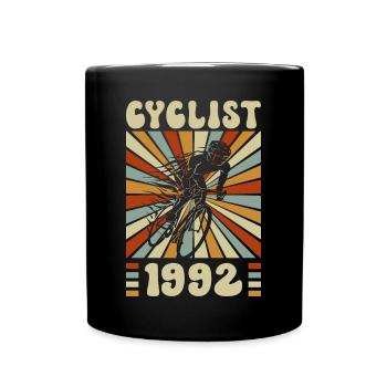 Cycliste Né En 1992 30 Ans Anniversaire - Mug uni - noir - Devant