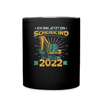Einschulung Geschenk | Einschulung Jungen Geschenk - Tasse einfarbig - Schwarz - Vorne