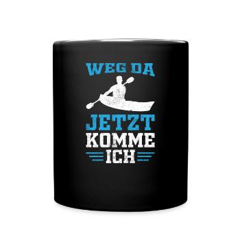 Kanurennsport Sport Kanu Kanusport - Tasse einfarbig - Schwarz - Vorne