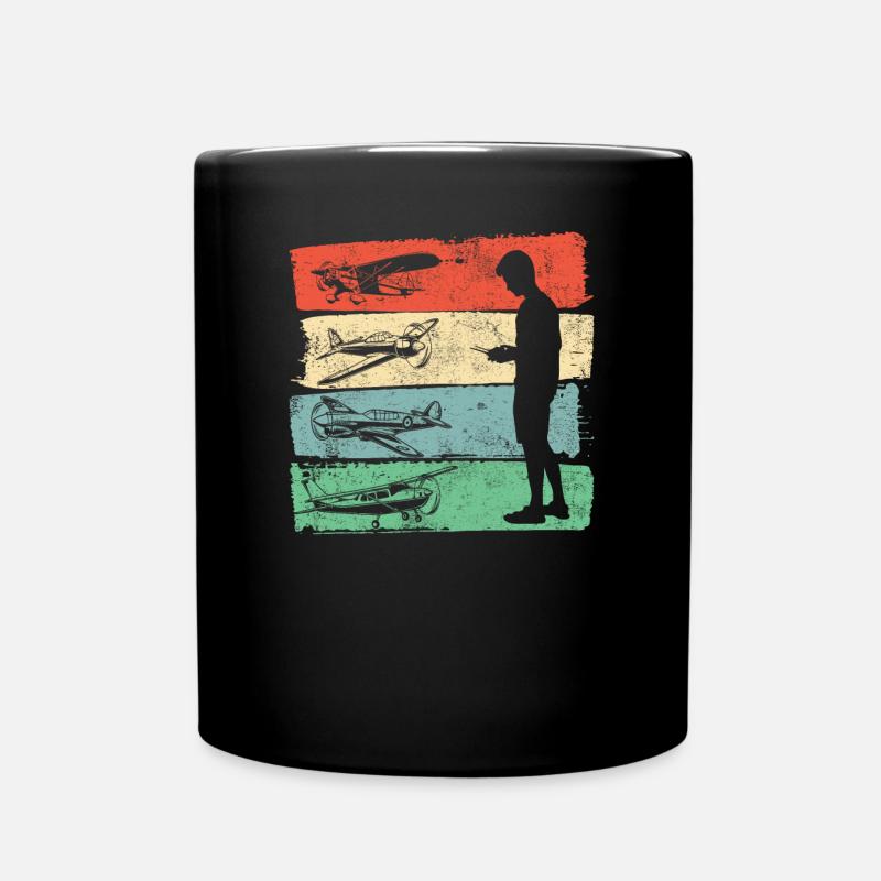Modellflugzeug Flieger Flugzeug Pilot Modellflug - Tasse einfarbig - Schwarz