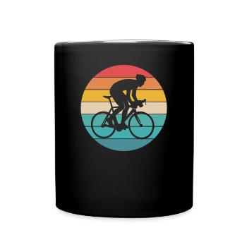 Bahnrad Fahrrad Sport Radfahrer - Tasse einfarbig - Schwarz - Vorne