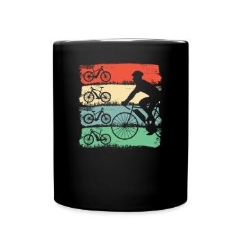 E Bike - Tasse einfarbig - Schwarz - Vorne